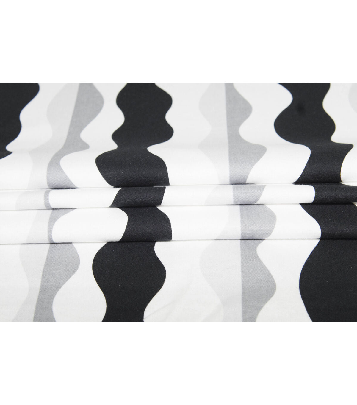 Super Snuggle Black & White Geo Stripe Flannel Fabric