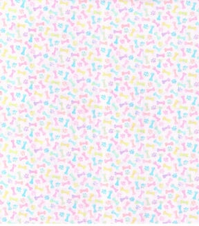 Paws & Bones Easter Cotton Fabric
