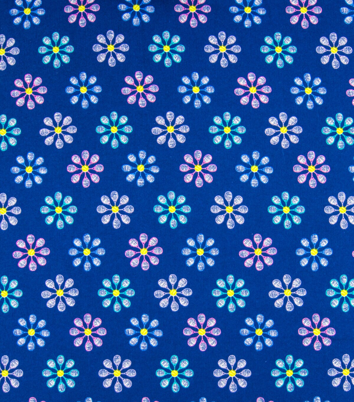 Tennis Racket Flower Super Snuggle Flannel Fabric