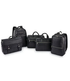 Classic Leather Flapover Briefcase