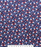 Tossed Popsicles Keepsake Glitter Cotton Fabric