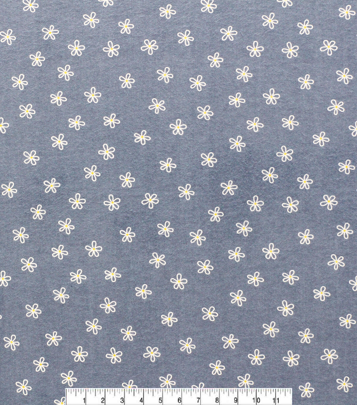 Super Snuggle POP! Scribble Floral Blue Flannel Fabric