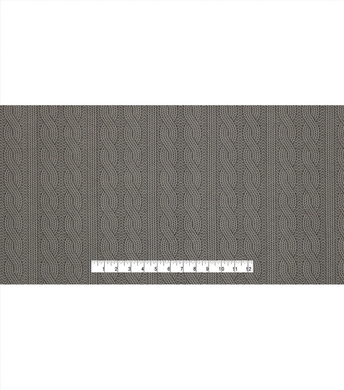 Knit Pattern Gray 108 Wide Flannel Fabric