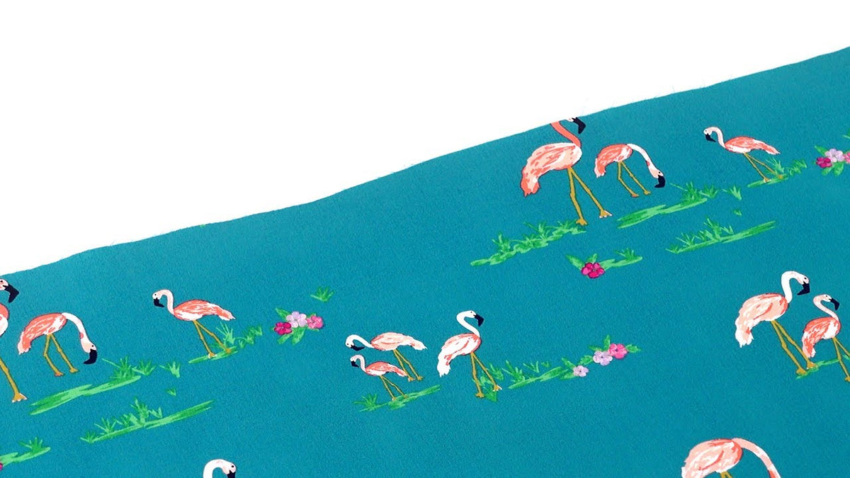 Art Gallery Fabrics Flamingo Field Marina West Palm Cotton Fabric