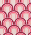 Pink Geometric Tonal Blizzard Fleece Fabric