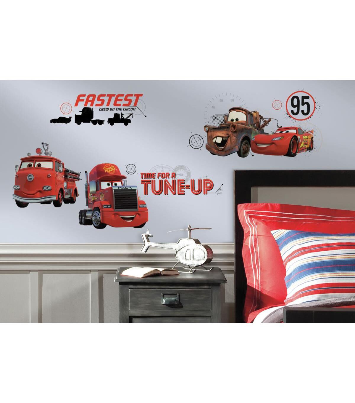 RoomMates Peel & Stick Wall Decals Cars Friends to the Finish