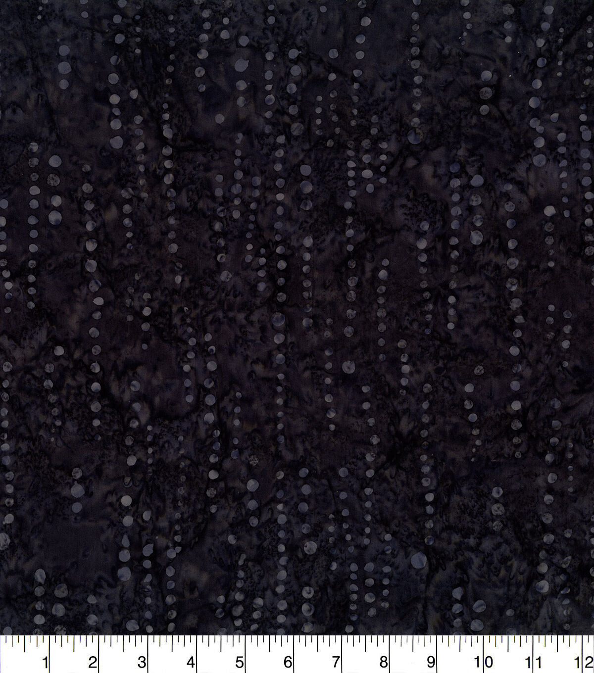 Hi Fashion Black Linear Dots Batik Cotton Fabric