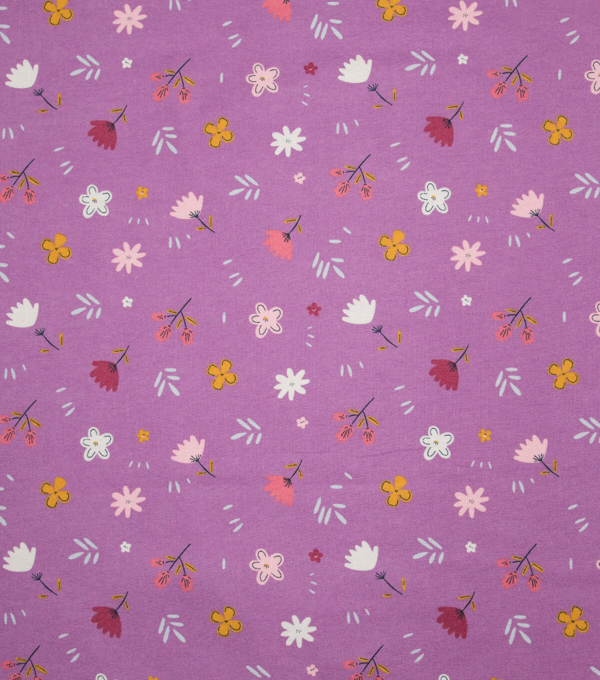 POP! Floral Purple Super Snuggle Flannel Fabric