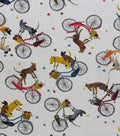 Bicycle Dogs Super Snuggle Flannel Fabric