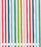 Rainbow Stripe Super Snuggle Flannel Fabric