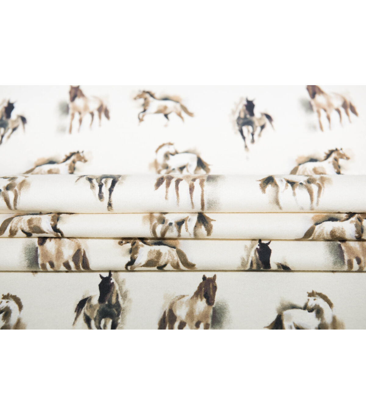 Horses Super Snuggle Flannel Fabric