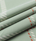 Teal Plaid Blizzard Fleece Fabric