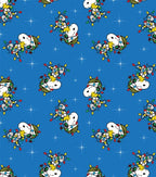Peanuts Snoopy Lights Toss Fleece Fabric