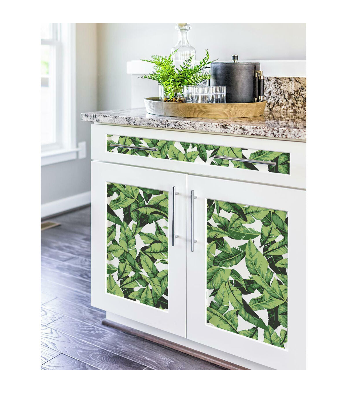 RoomMates Palm Leaf Peelable Wallpaper