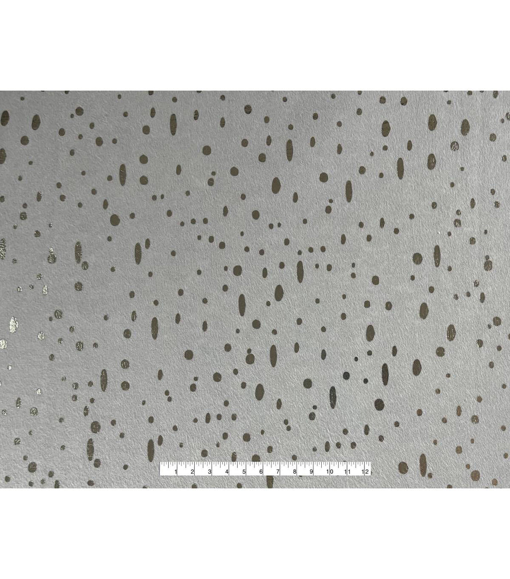 Speckle Gray Foil Flannel Fabric