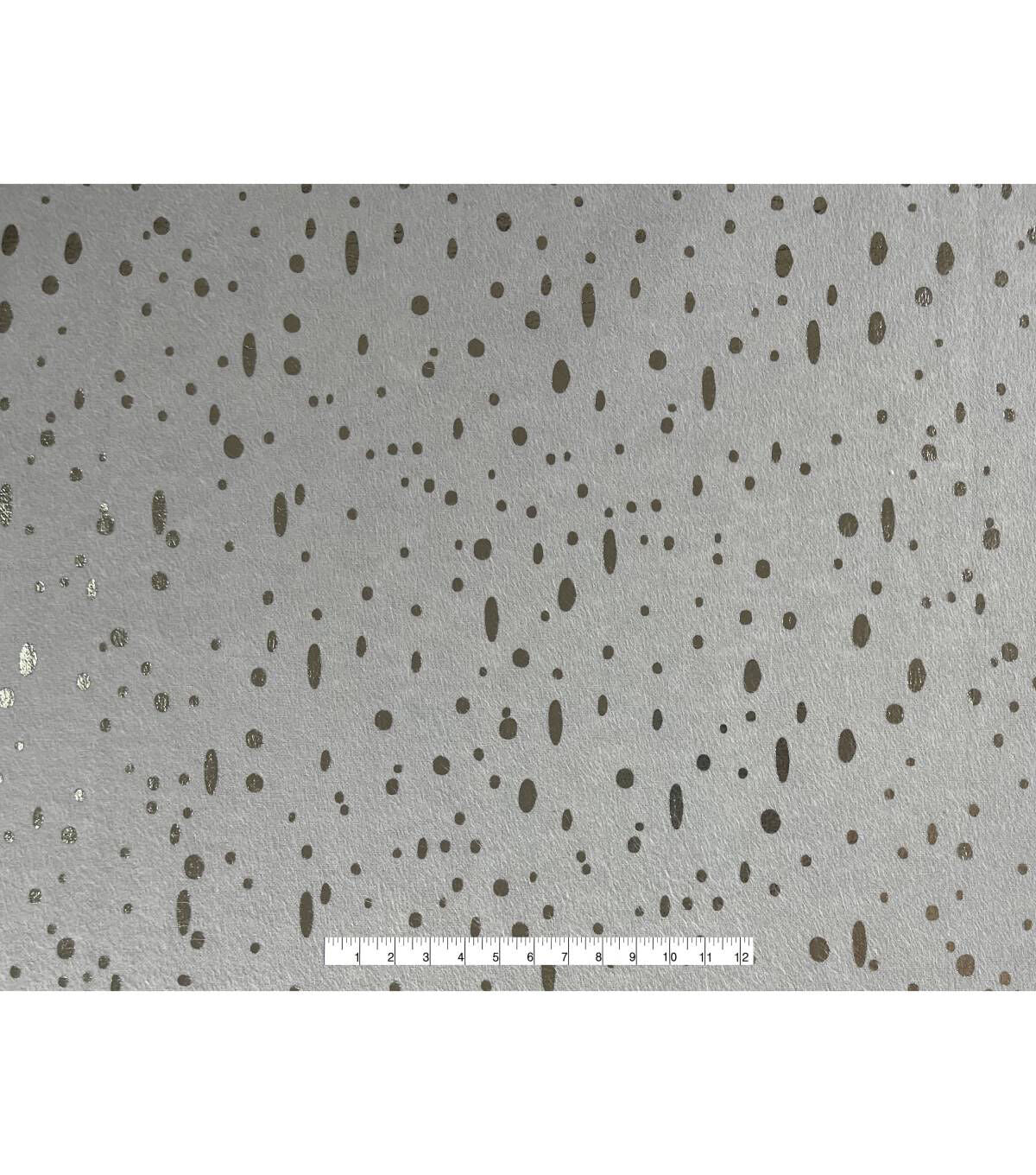 Speckle Gray Foil Flannel Fabric