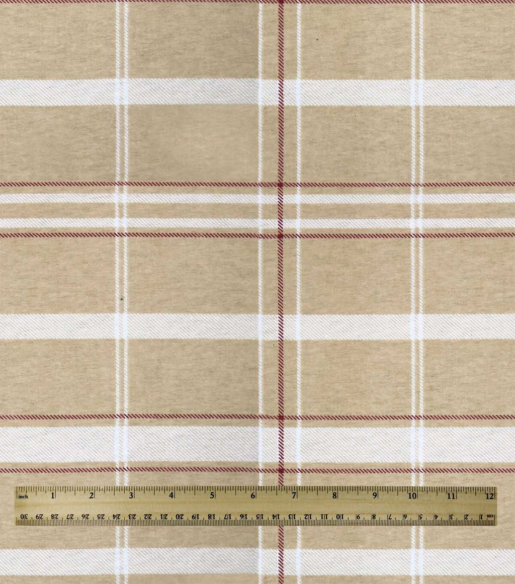 Brown Plaid Super Snuggle Flannel Fabric