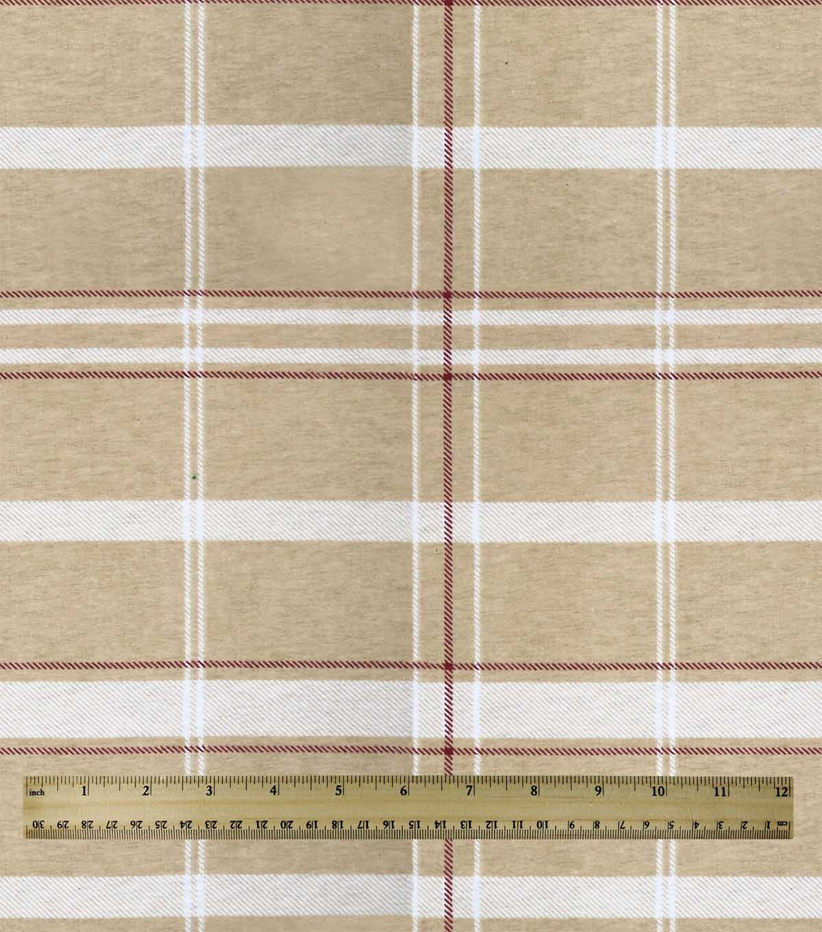 Brown Plaid Super Snuggle Flannel Fabric