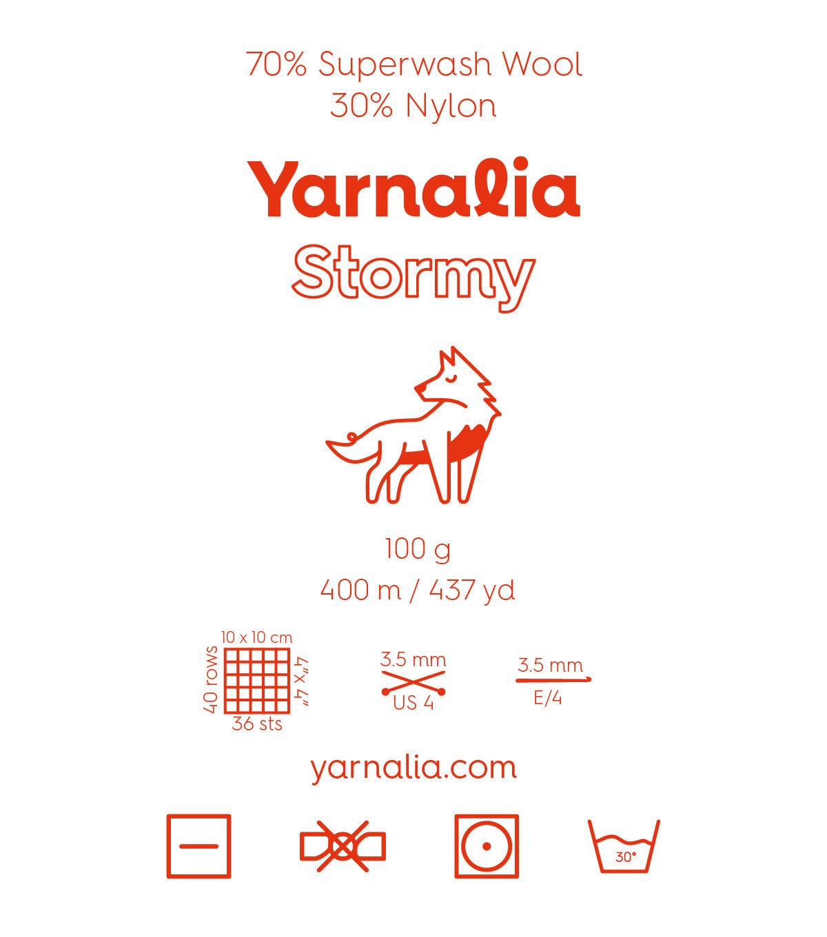 Yarnalia 437yds Superfine Stormy Wool Yarn 2 Bundle