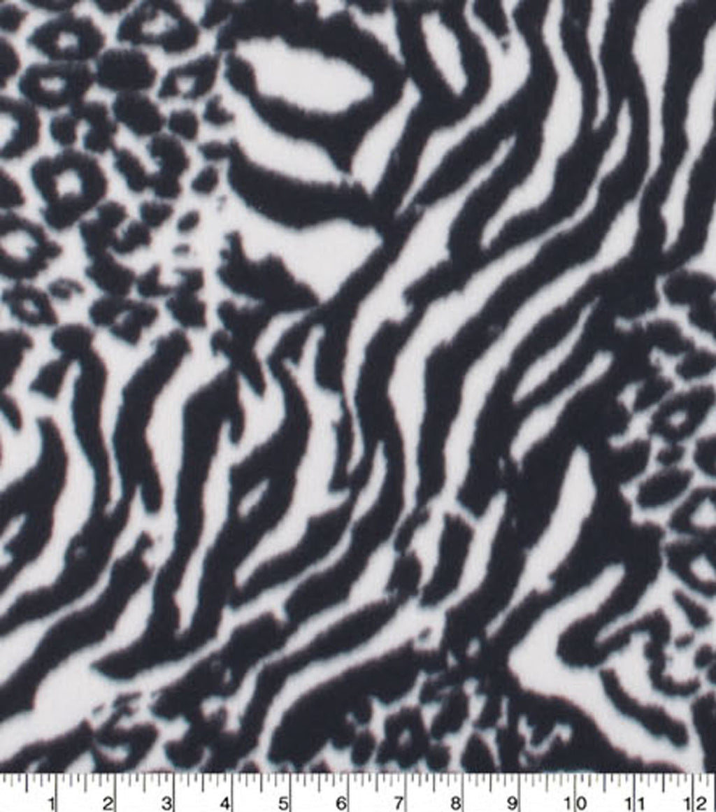 Multi Animal Blizzard Fleece Fabric