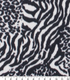 Multi Animal Blizzard Fleece Fabric
