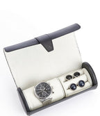 Watch and Cufflink Leather Travel Roll