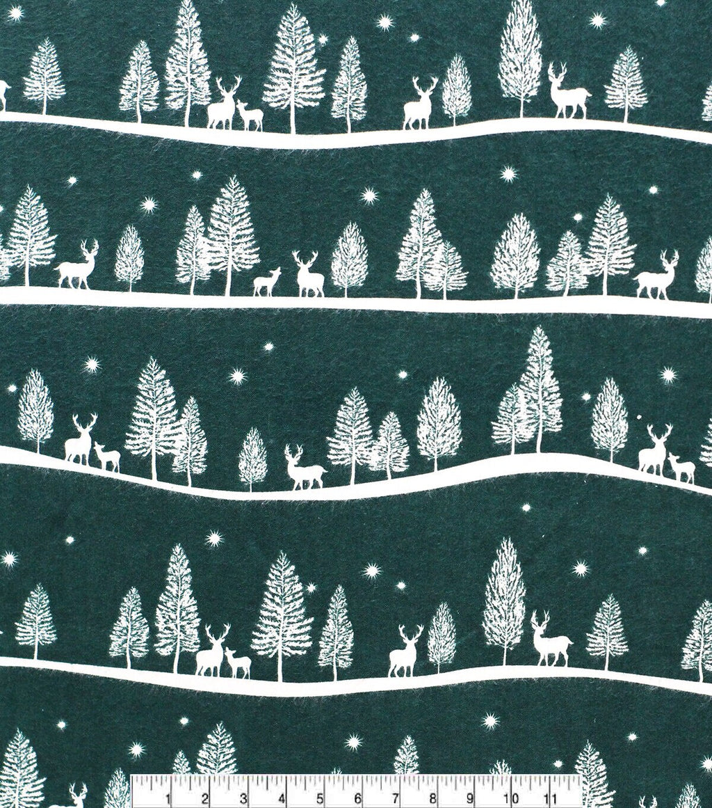 Woodland Landscape Super Snuggle Flannel Fabric