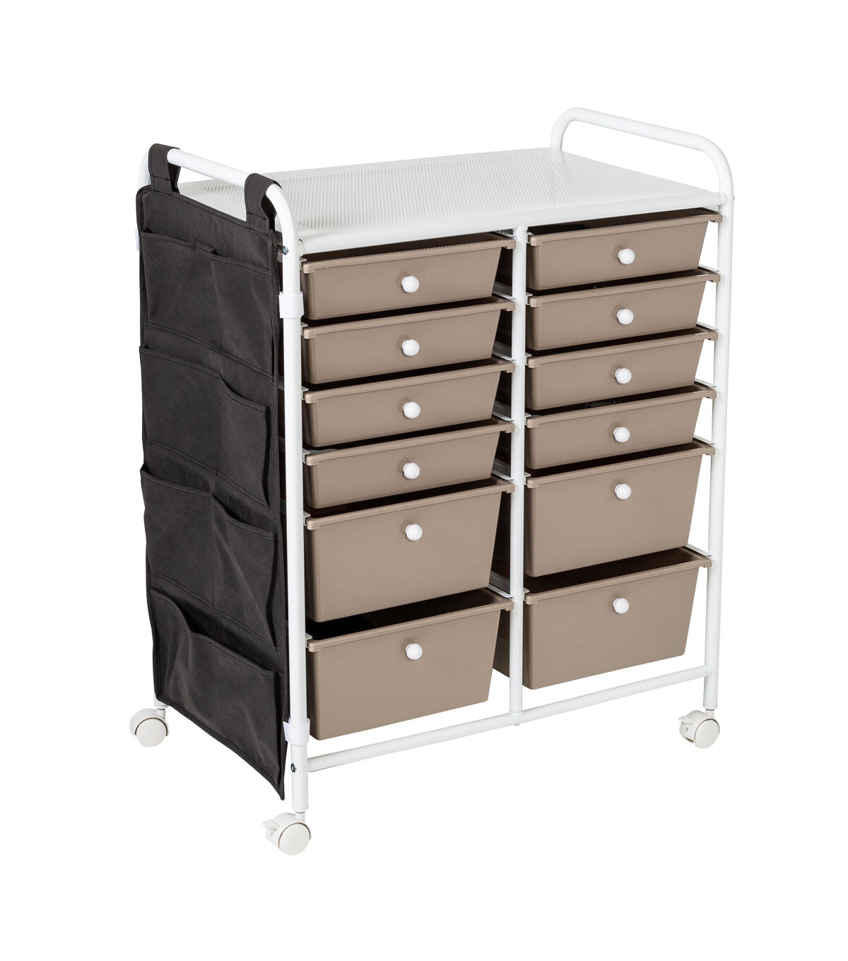 Honey Can Do 25 x 32 Metal 12 Drawer Rolling Storage Craft Cart