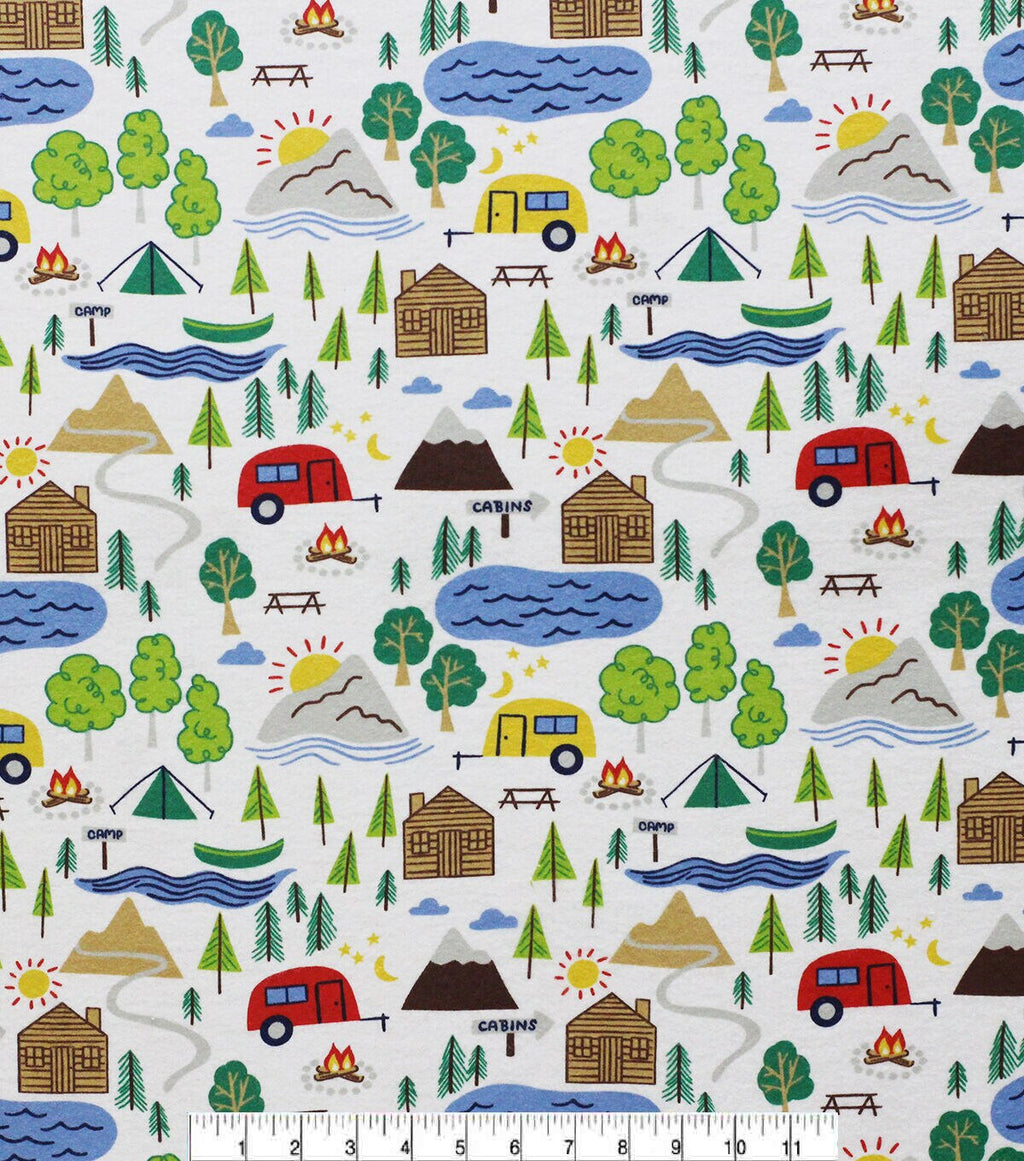 Super Snuggle Camping Flannel Fabric