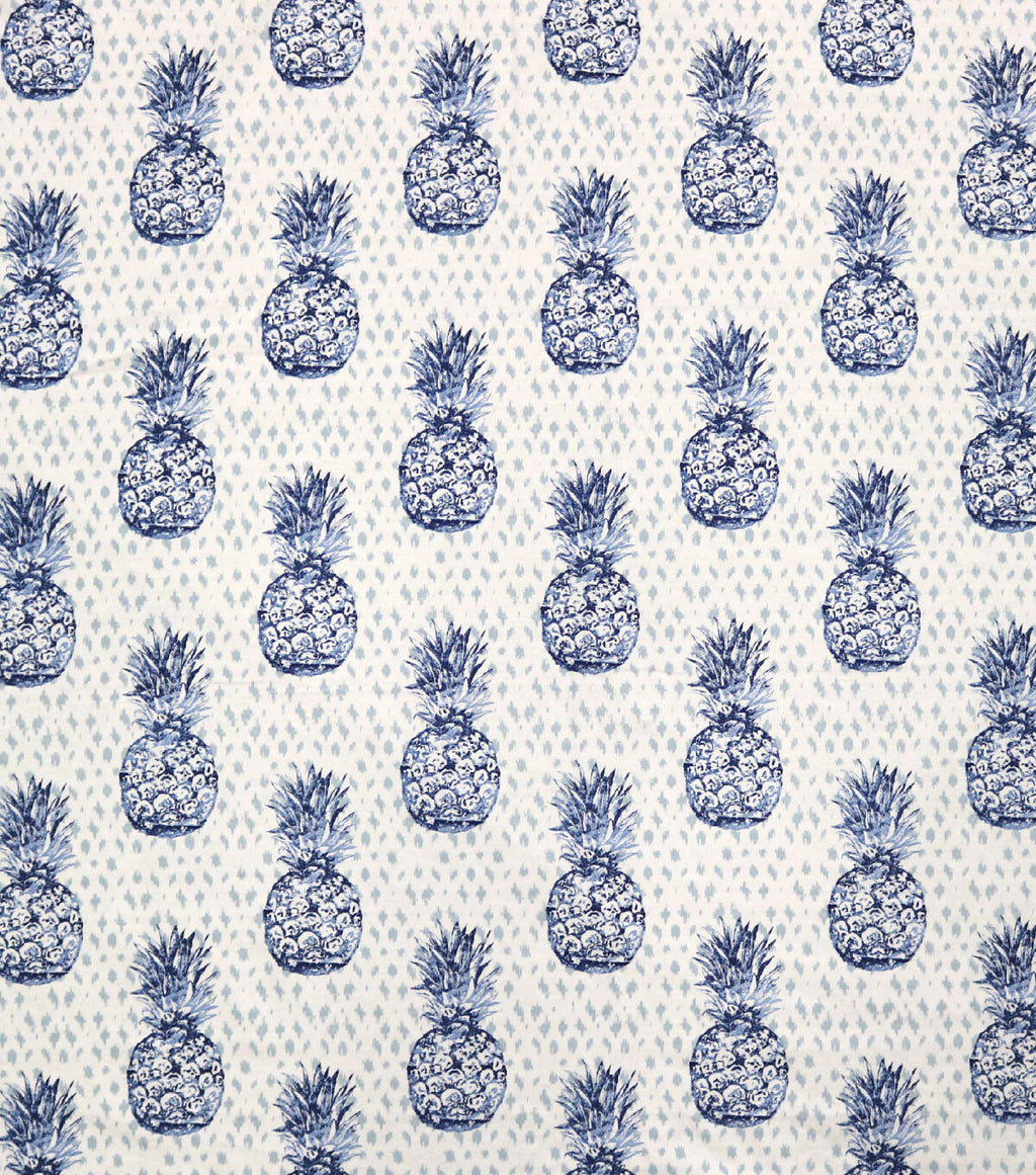 Pineapple Blue Super Snuggle Flannel Fabric
