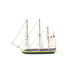 Hermione La Fayette Easy Kit. Wooden Model Ship with Paints