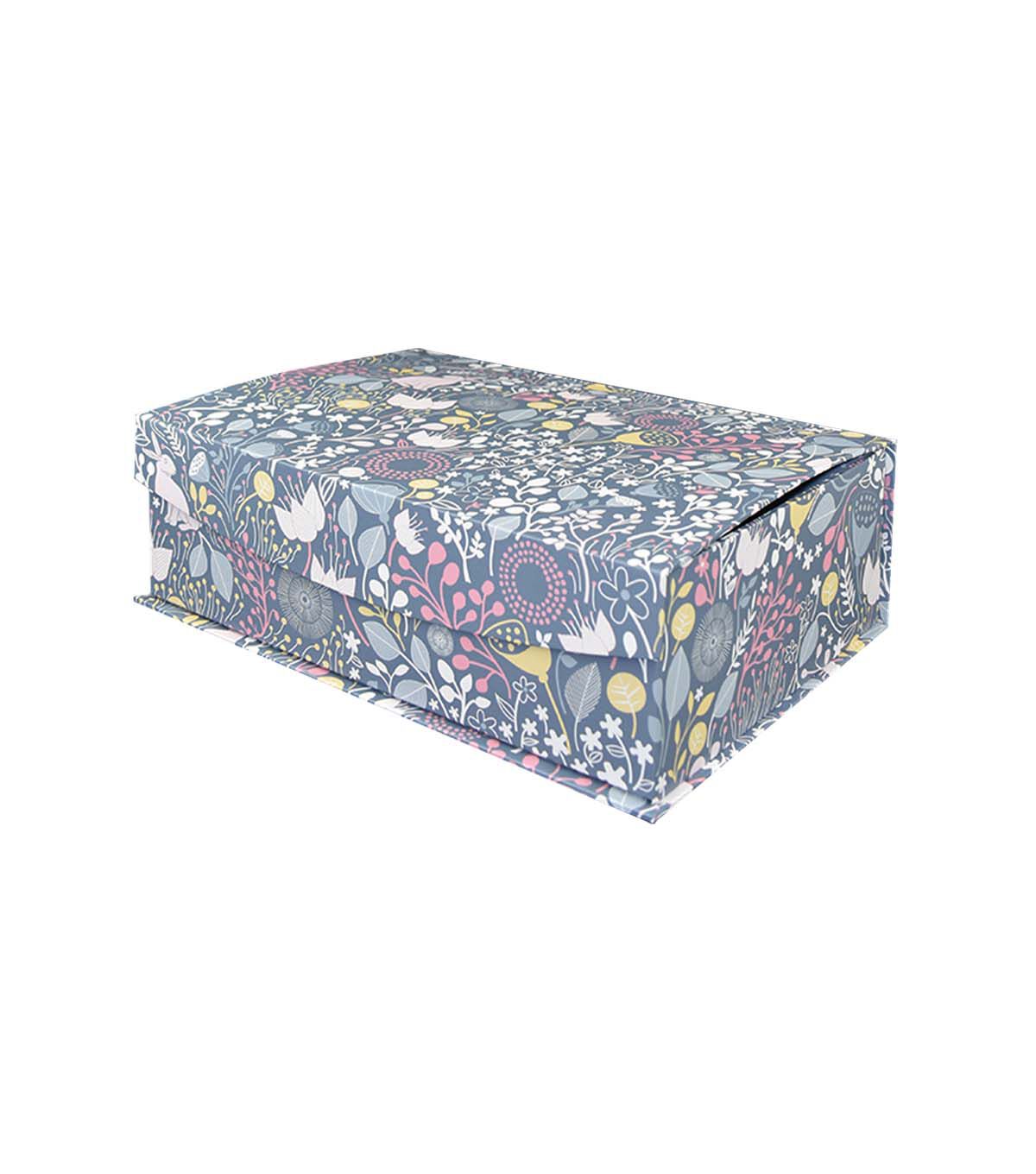 12 x 8 Blue Meadow Flip Top Box by Place & Time