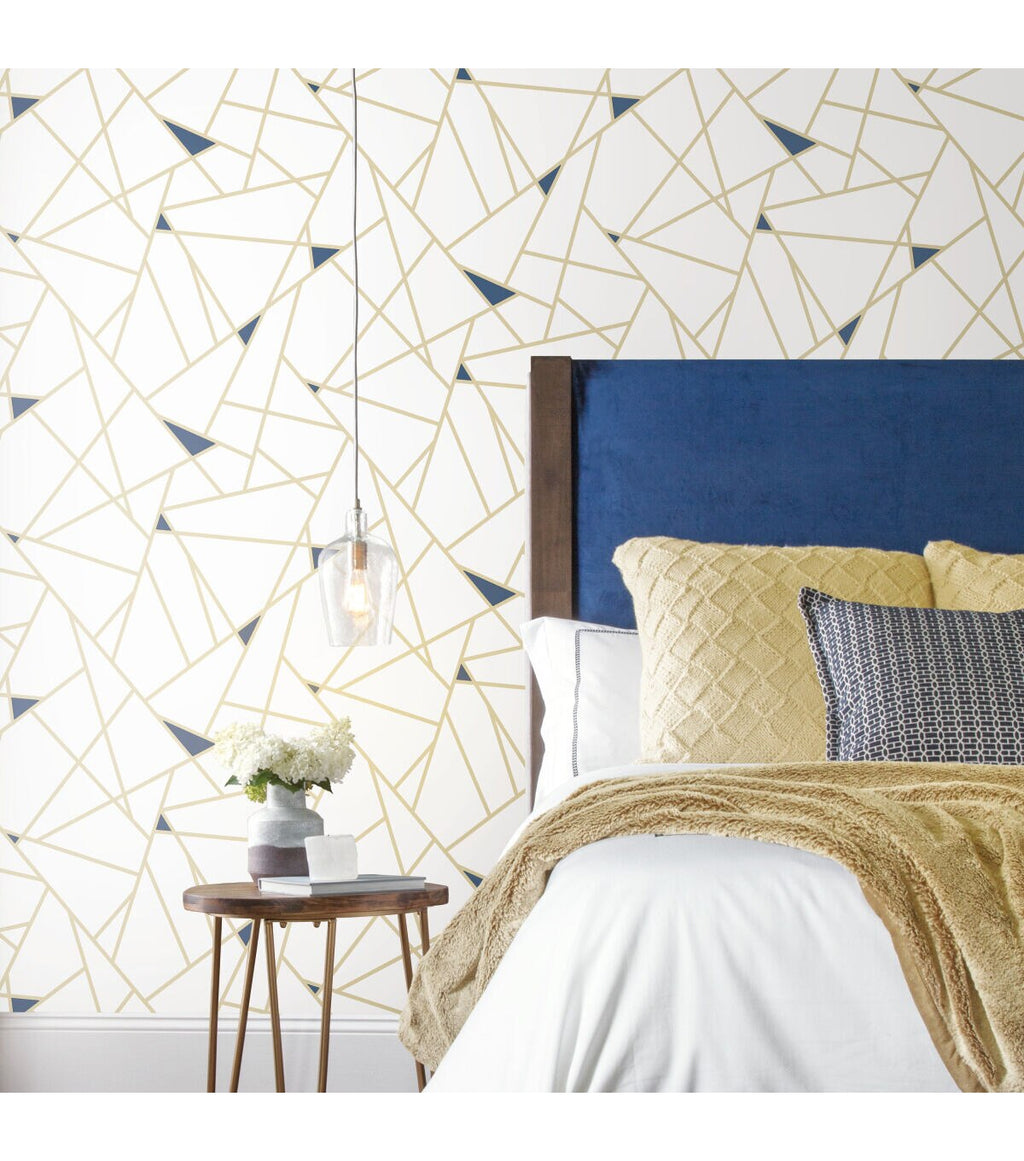 RoomMates Wallpaper Gold Fracture
