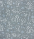 Bears Super Snuggle Flannel Fabric