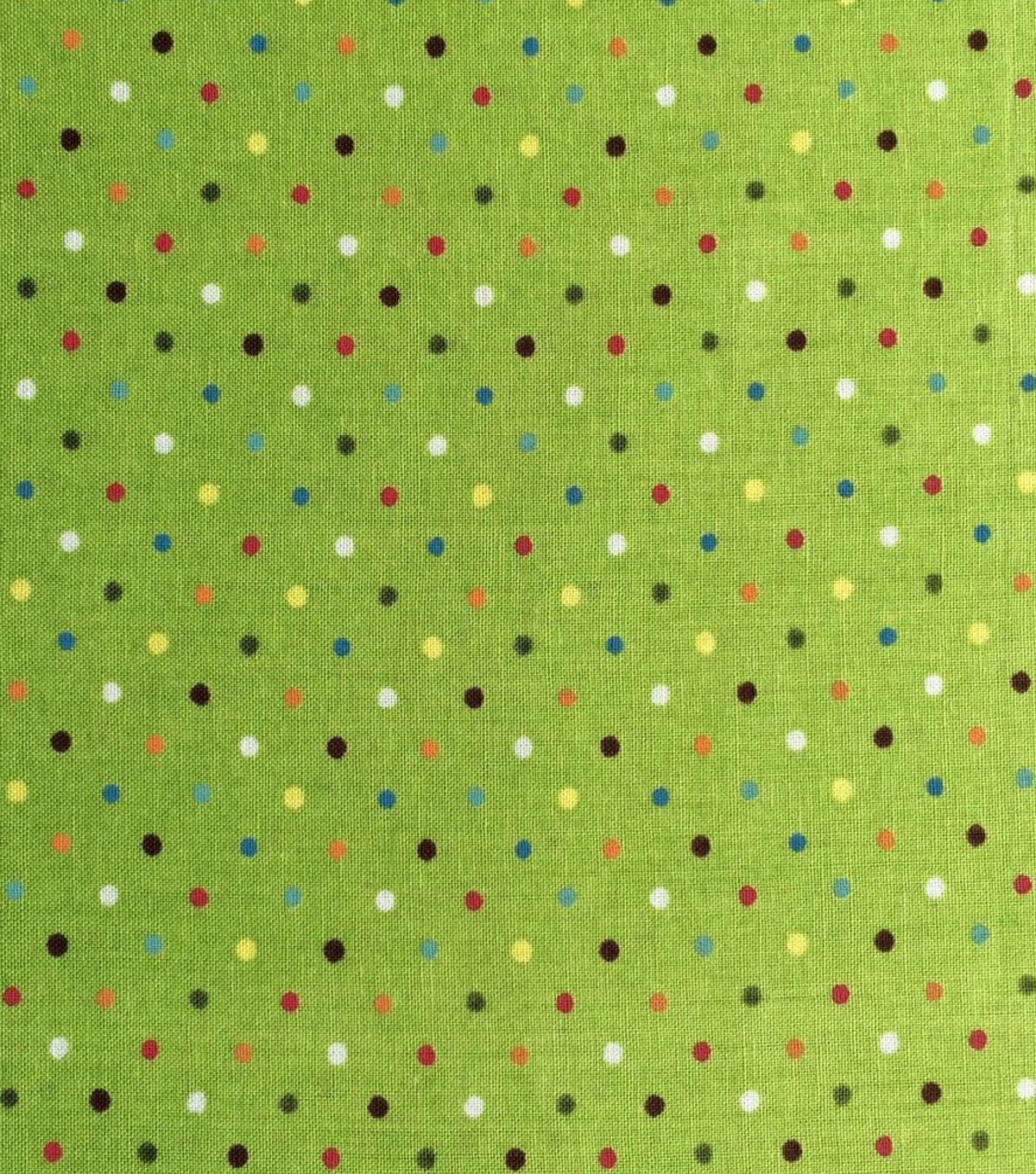 Multicolor Dots Quilt Cotton Fabric by Keepsake Calico