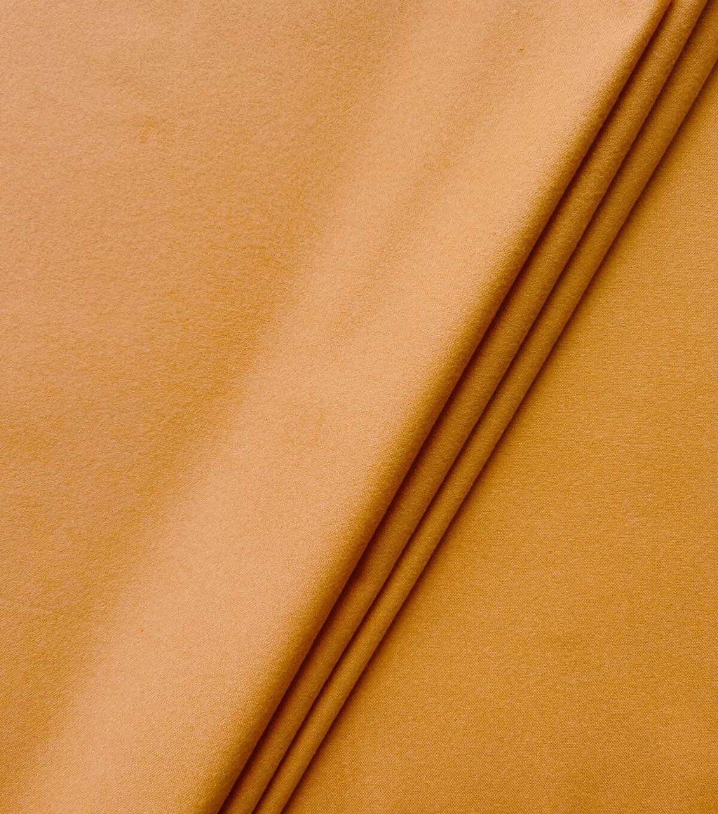 Heathered Yellow Solid Luxe Flannel Fabric
