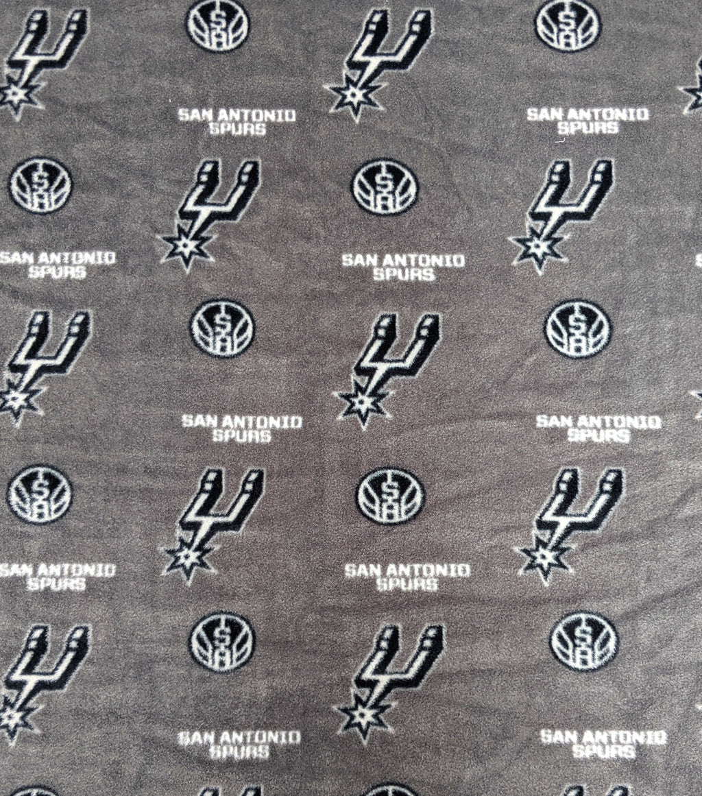 San Antonio Spurs Fleece Fabric Allover