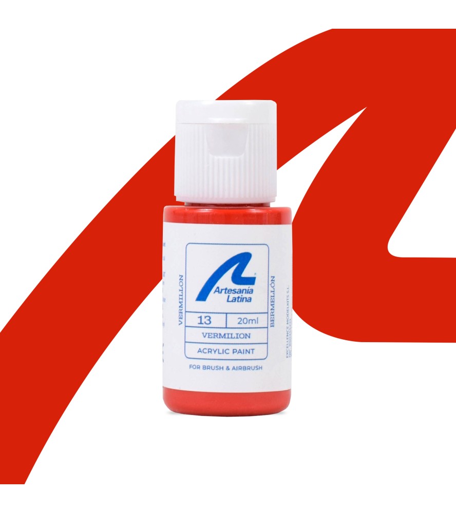 Water-Based Paint: Vermilion (20 ml)