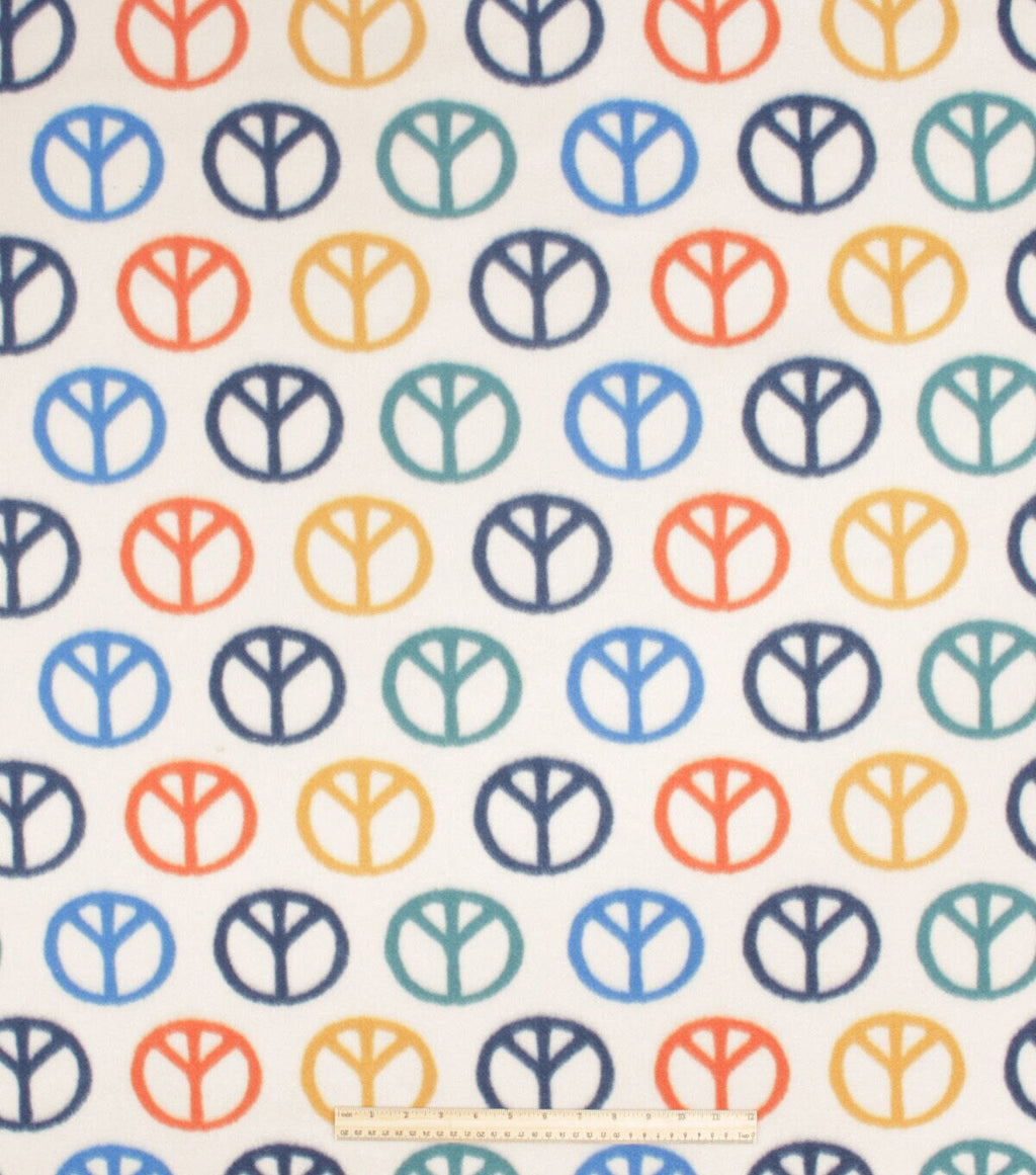 Earth Peace Blizzard Prints Fleece Fabric