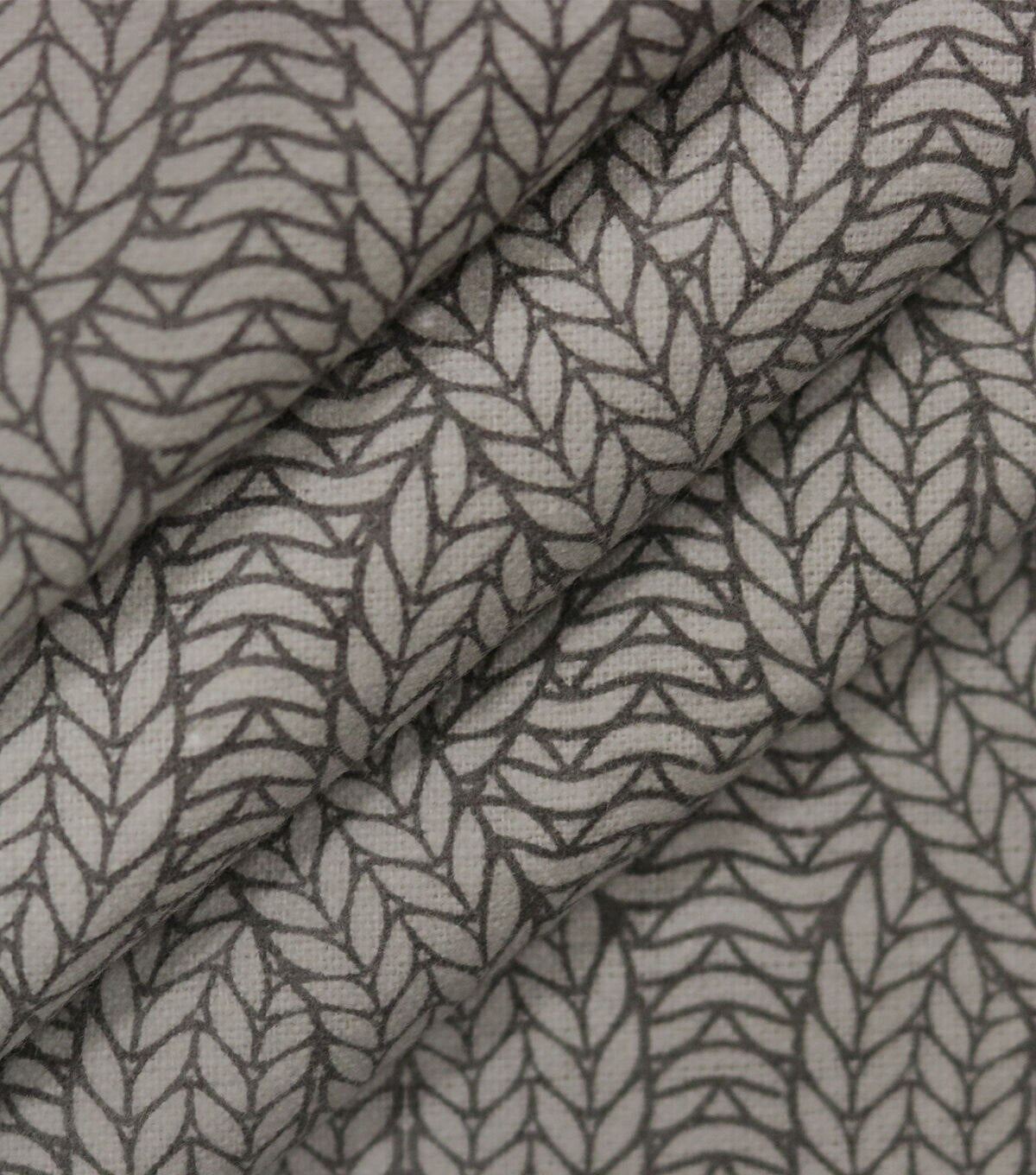 Knit Pattern Gray 108 Wide Flannel Fabric