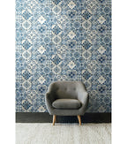 RoomMates Wallpaper Mediterranean Tile