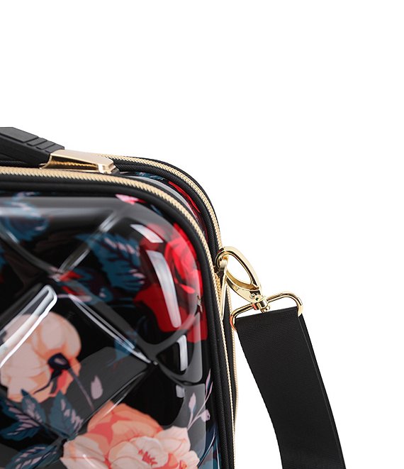 Savoir Collection Quilted Floral Print Travel Beauty Case