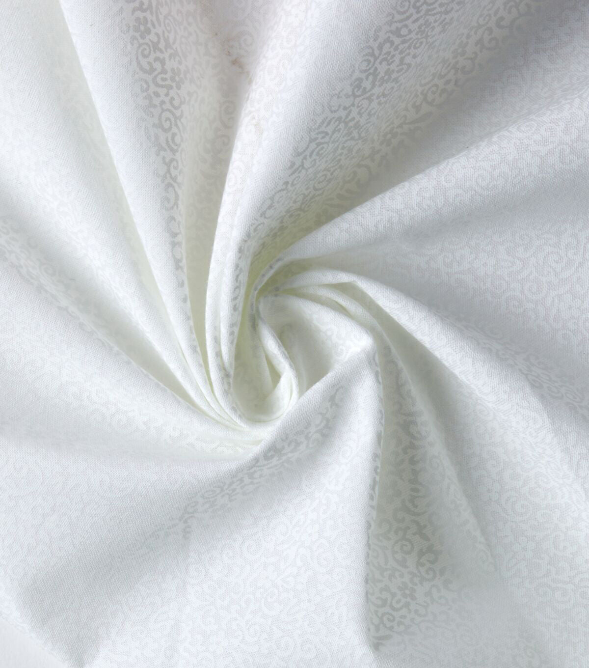 White Scroll Quilt Cotton Fabric by Keepsake Calico
