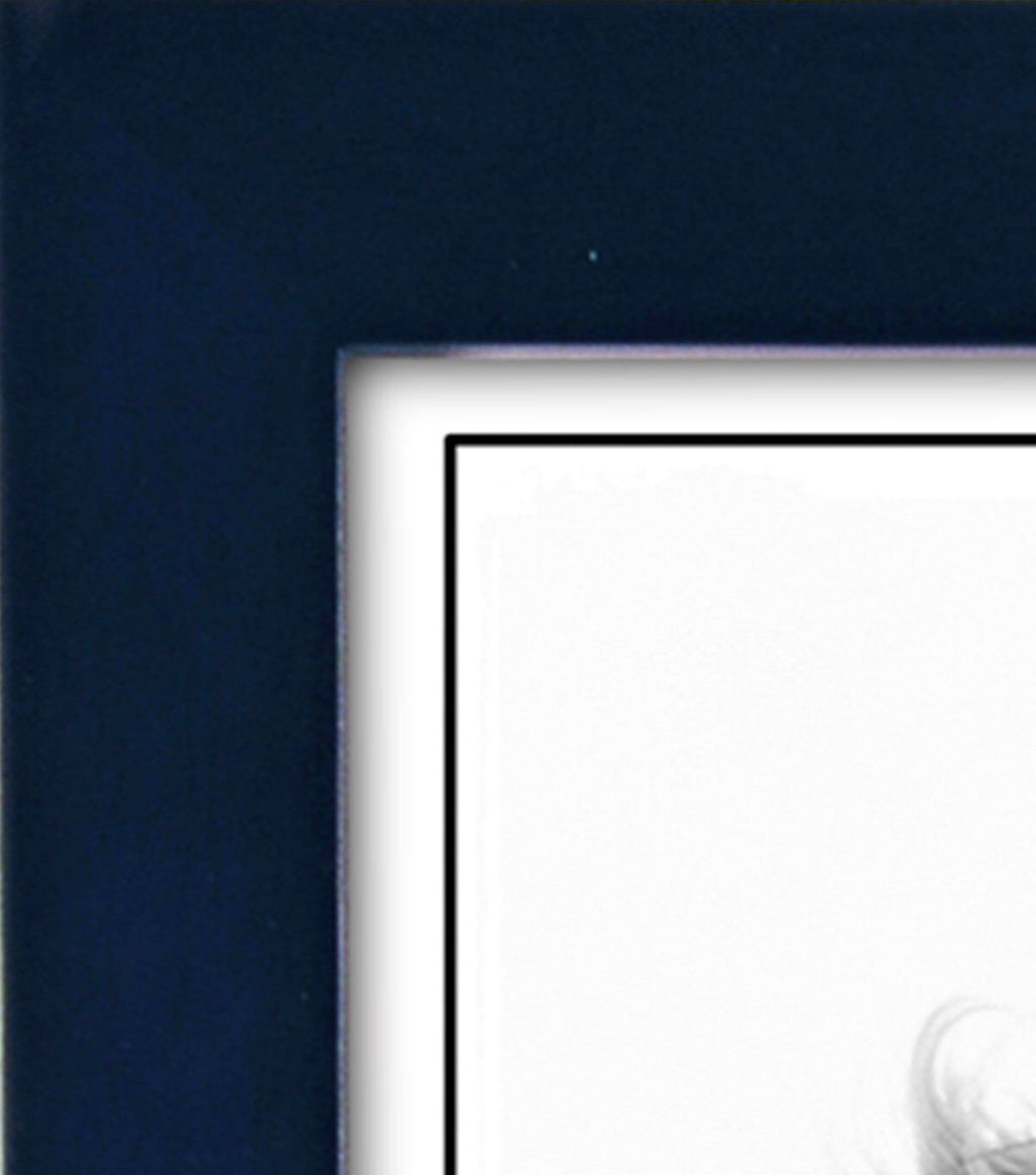 Malden Blue Linear Tabletop & Wall Picture Frame