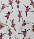 Lovely Ballerinas Super Snuggle Flannel Fabric