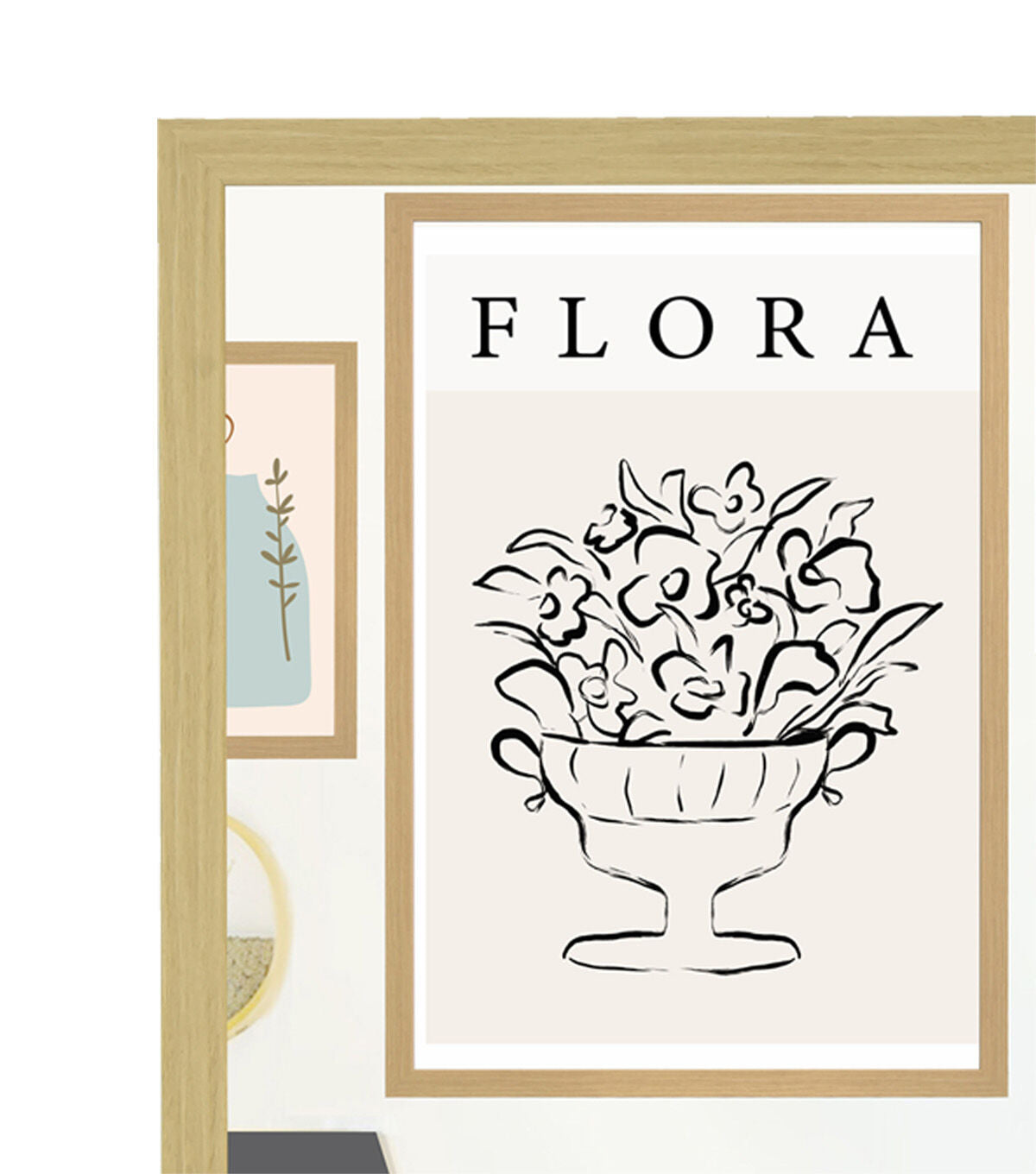 20 x 30 Natural Basic Linear Poster Frame by Place & Time
