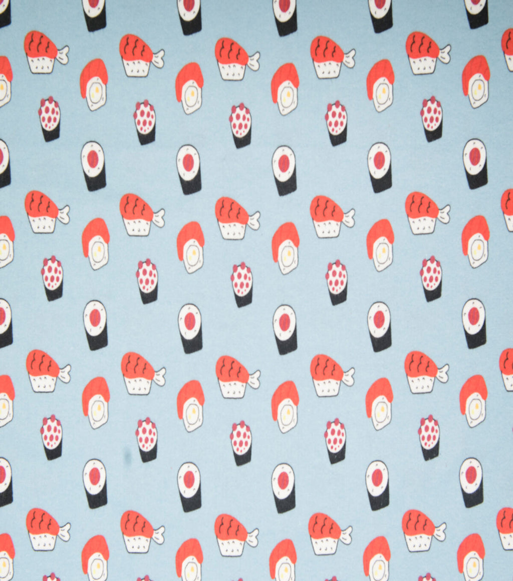 Super Snuggle Tossed Sushi Flannel Fabric