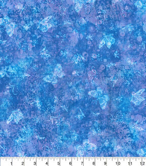 Fabric Traditions Blue Butterflies Cotton Fabric by Keepsake Calico