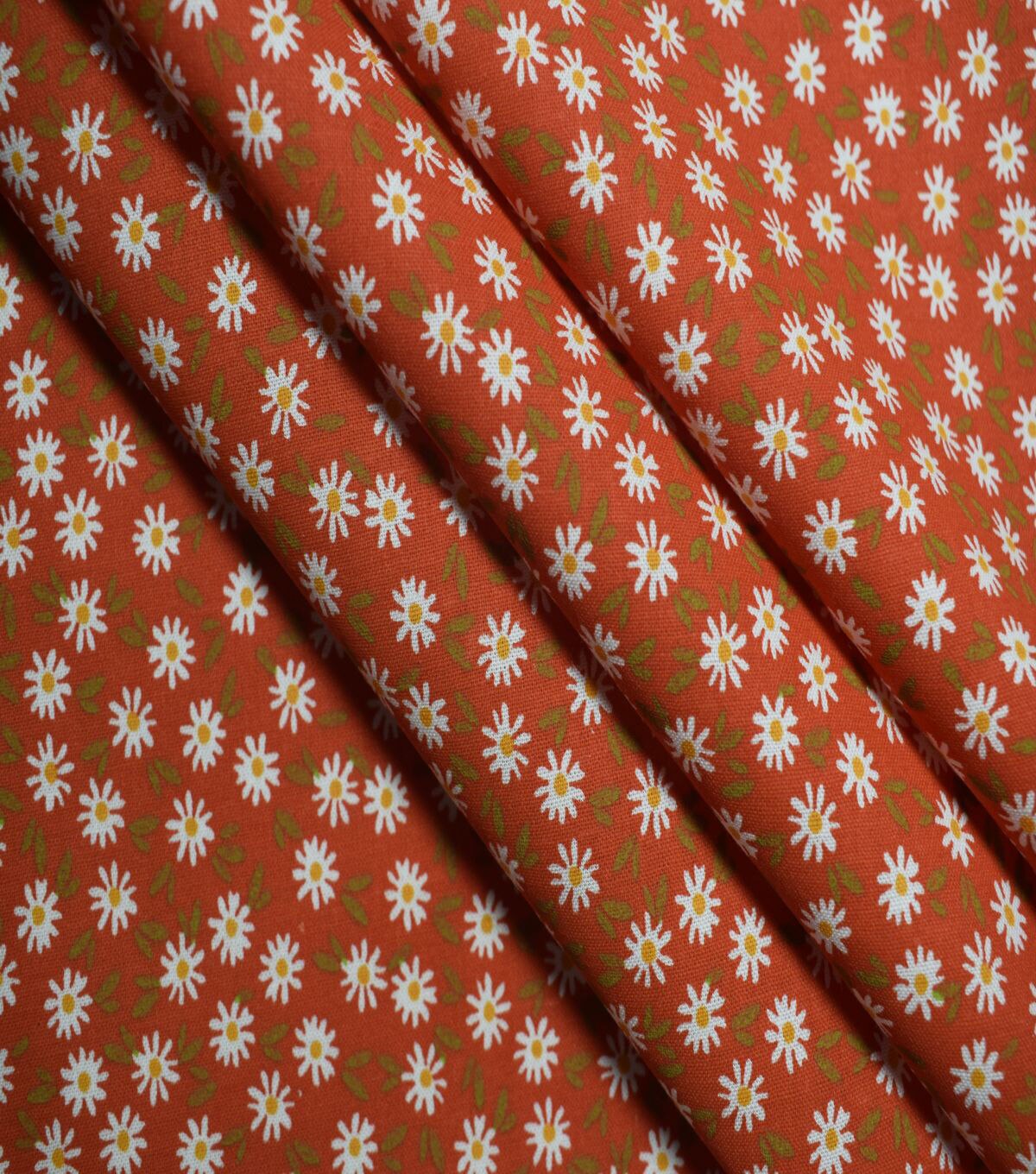 Packed Ditsy Floral on Red Quilt Cotton Fabric by Quilter's Showcase