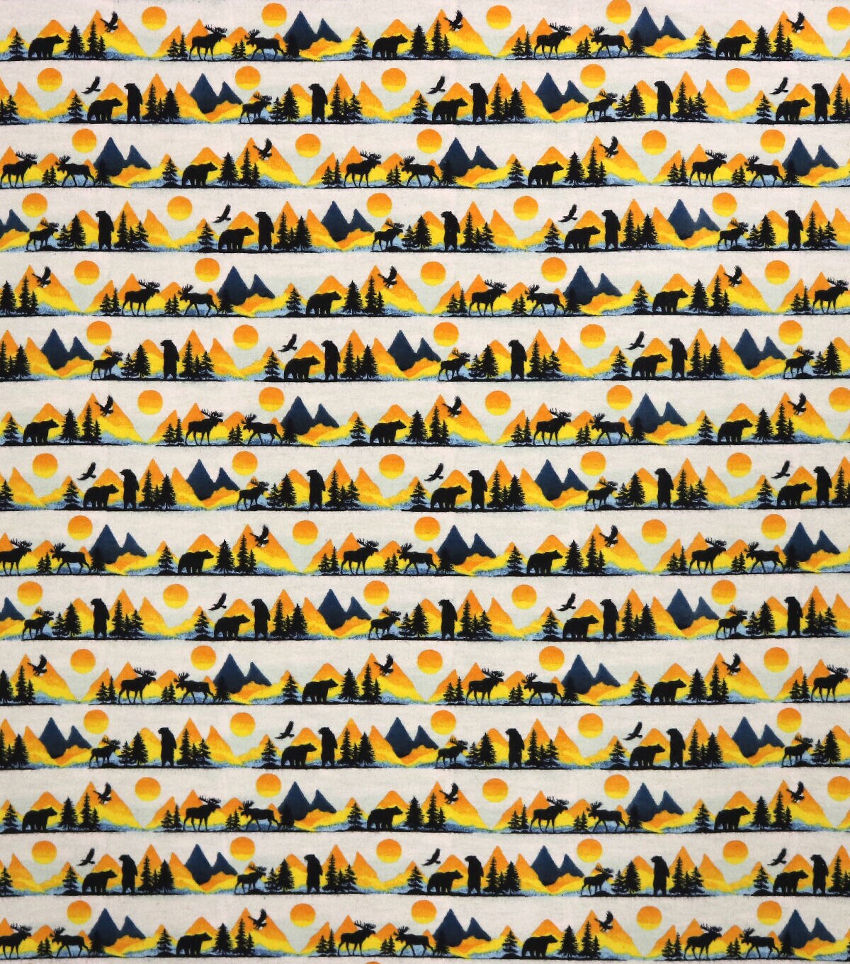 Sunset Wilderness Stripe Super Snuggle Flannel Fabric